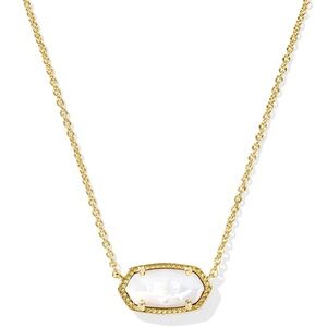 Kendra Scott Gold Necklace with Iridescent Pendant